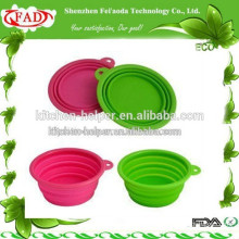 New Procuct for 2015 Collapsible Silicone Dog Salad Bowl